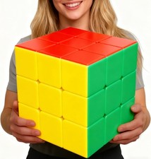 Giant Magic Cube, 18CM Big 3x3 Speed Cube Color-Matching 3D Sensory Puzzle Box S