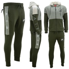 Nike Tracksuit Mens Fleece Hoodie Joggers Arm Air Printed Gym Yoga Track Bottoms
