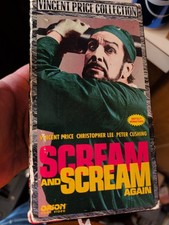 Scream And Scream Again VHS Cult Horror Movie Tape Vincent Price Collection