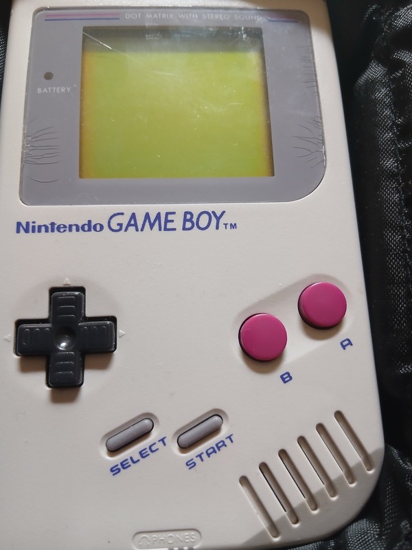 Nintendo Game Boy Original Grey Handheld Console + Carry Case & Screen Magnifier