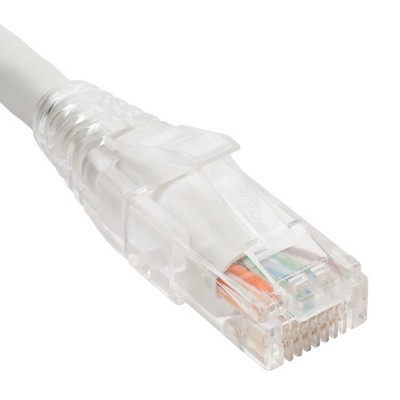 Patch cord cat6 clear boot 7 white