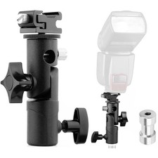 E-Type Camera Flash Speedlite Mount Light Stand Bracket Umbrella Shoe Holder