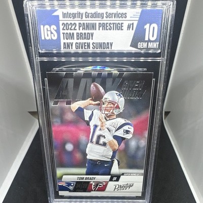 Panini 2022 Prestige Any Given Sunday Tom Brady #1 IGS 10 Patriots