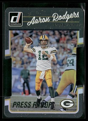 2016 Donruss #104 Aaron Rodgers Press Proofs Silver Die Cut #/75 37019