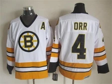 Men's No.4 Bobby Orr Jersey Retro Style White