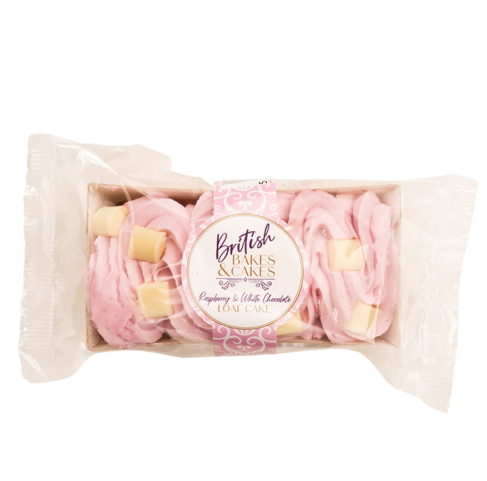British Bakes & Cakes Raspberry & White Chocolate Mini Iced Loaf Cak - Pack of 3