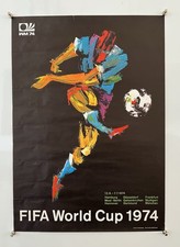 Poster ufficiale Mondiali Germania 1974 originale d'epoca - litografia