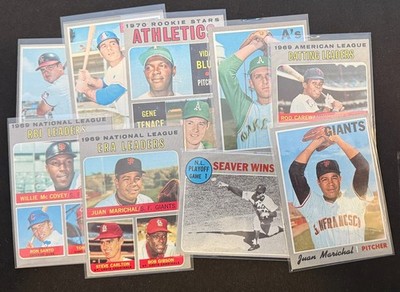 Set builders: 1970 Topps 1-299 VG/EX & better, FREE Shipping, Discounts!