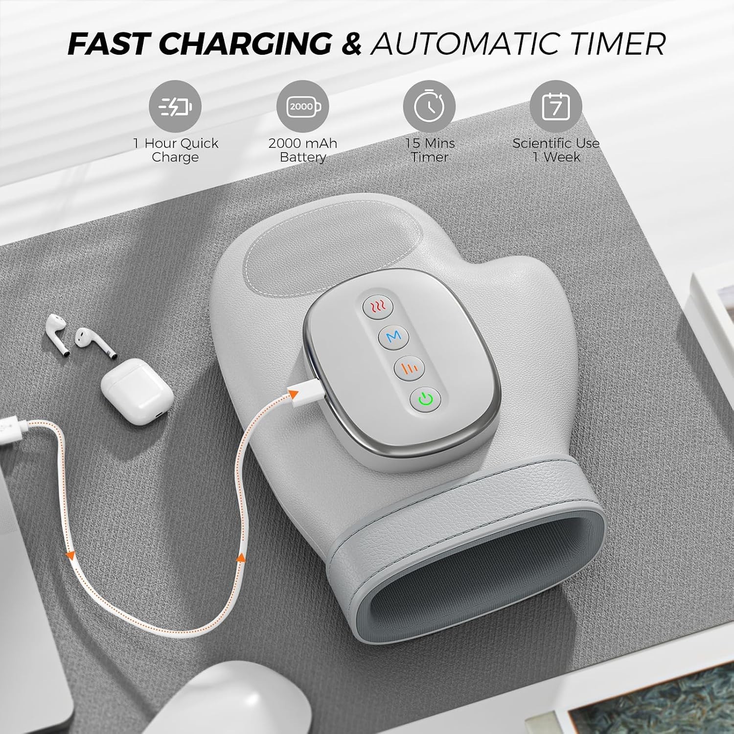 with Heat Compression Relief, 3 Massage 4 Temperatures 5 Compression Models T...