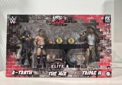 WWE Elite Awesome Truth 3 Pack The Miz R-Truth Triple H