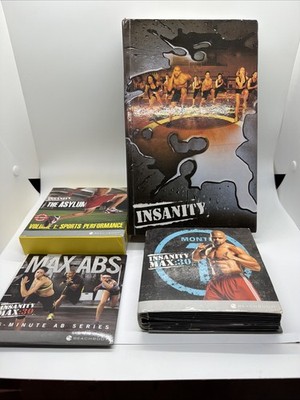 Beachbody Shaun T Workout Lot: Insanity, Insanity Max:30, & The Asylum Vol 1