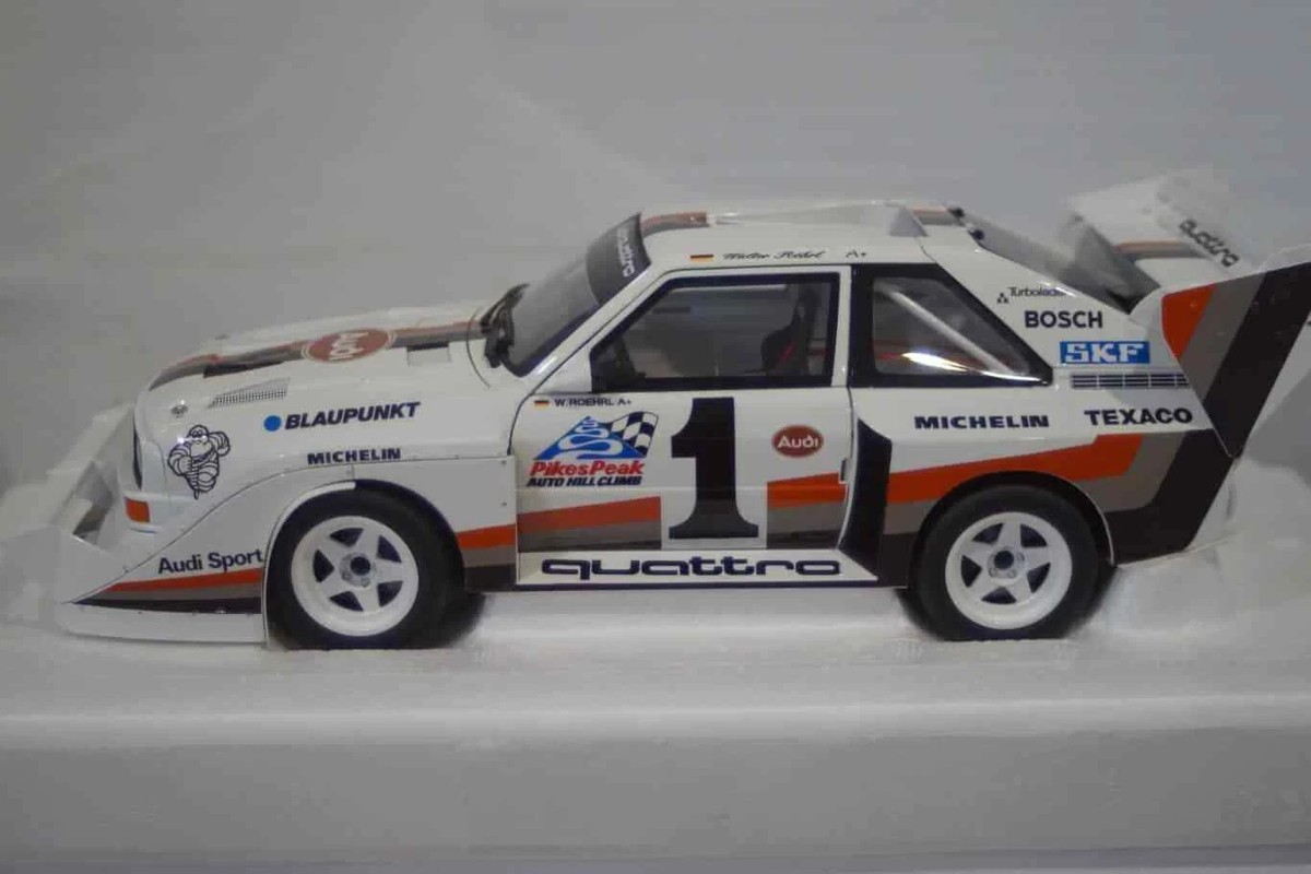 Werk83 1:18 Audi Sport Quattro S1 E2 #1 Vincitore Pikes Peak 1987 W. Röhrl 2a Scelta CK87740  2 No1 Vincitore Pikes Peak 1987 W Roehrl 2a Scelta Ck87740 2 Wahl