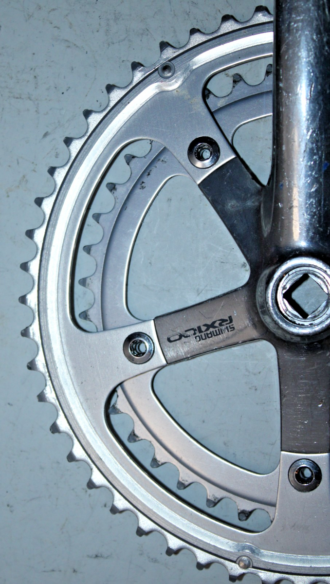 Shimano RX100 Double Drive-Side Crank-Arm Silver 175mm 53/42T