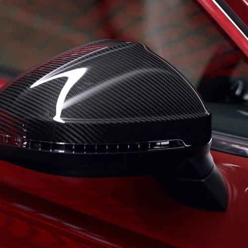 Genuine Audi Matte Carbon Fiber Mirror Cap Right 8Y1-072-532-C-3Q0