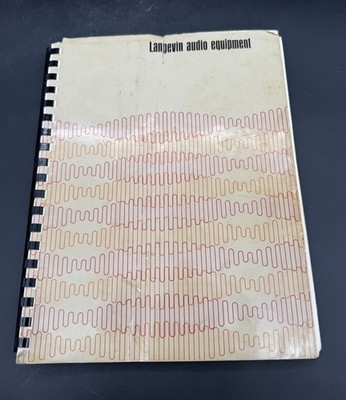 Vtg 1970s Langevin Audio Bound Catalog, Schematics, Price Lists, Instructions