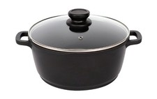 Ceraflon Basic Aluguss Kochtopf Ø 20 cm Schwarz Antihaftbeschichtet & PFAS-frei