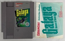 Galaga Demons of Death NES Cartridge Manual(Nintendo NES, 1988) Tested