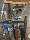 Vintage Watch Lot - Parts Or Repair- Casio Timex - Extra Straps - Some Working