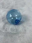 Blown Art Glass Aqua Blue Float Ball Orb Blenko Vintage