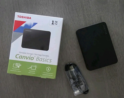 Toshiba Canvio Basics 1TB External Hard Drive (HDTB410XK3AA) USB 3.0