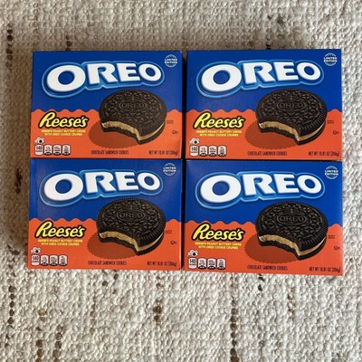 4 Packages Nabisco Oreo Reese s Peanut Butter Creme Oreo Crumb Cookies 10.81 oz