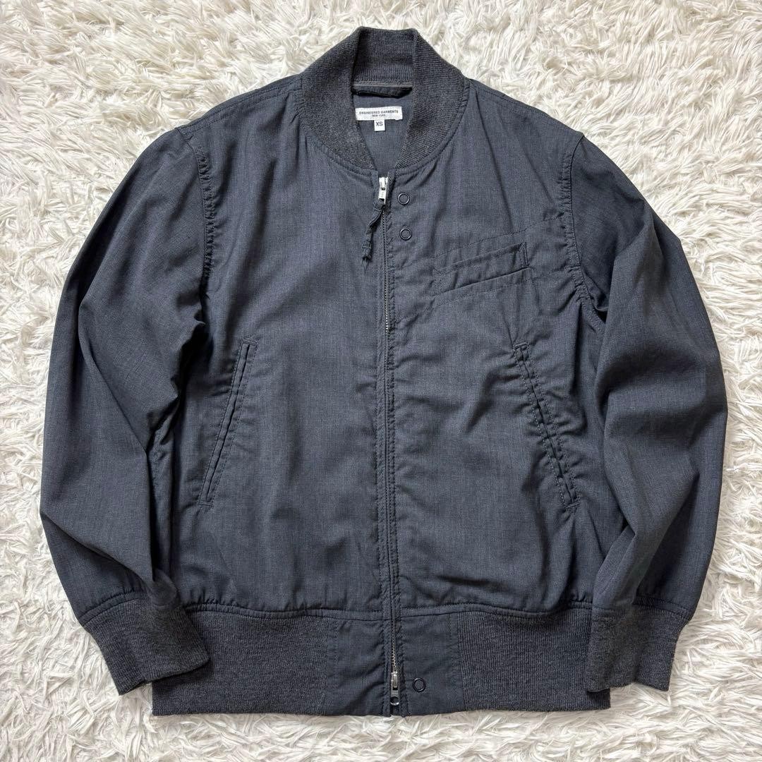Engineered Garments Aviator Jacket Gray Wool XS U… - image 1