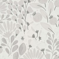 Vliestapete 1051810 Hellgrau Grau Weiß Blumen Floral La Terrasse Erismann
