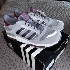 Adidas Originals ZX 600 Grey/Burgundy Trainers *BRAND NEW* UK 9
