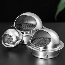 Stainless Steel Wall Air Vent with Pest Screen and Louver Multiple Size Options