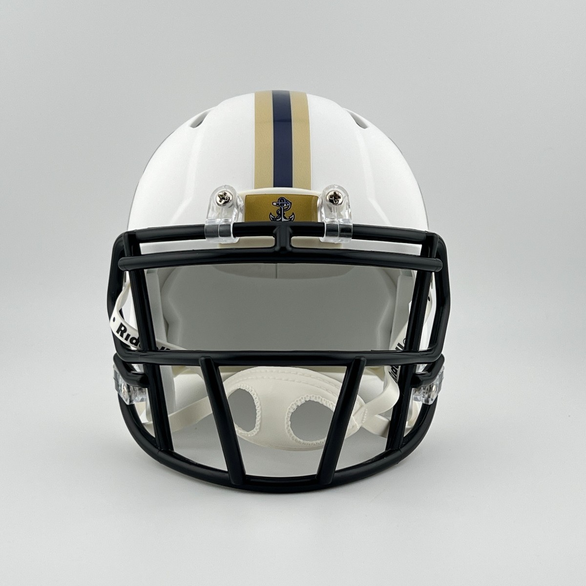 Navy Midshipmen CUSTOM Concept Matte White 2016 Anchor Mini Football Helmet  | eBay