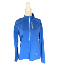 Stio women's Second Light Pullover blue XL 1/2 zip lightweight DWR jacket layer