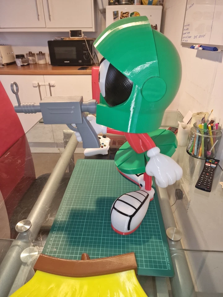 Marvin the Martian Large Collectible Toy Figure Statue Looney Toons Space Jam - Image 2 of 4