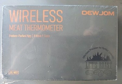 DEWJOM WIRELESS MEAT THERMOMETER SINGLE PROBE 500FT SILVER