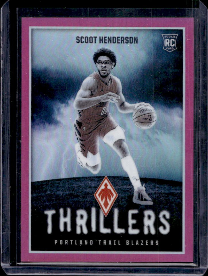 2023-24 Phoenix Scoot Henderson Thrillers RC Pink #91/99 Trail Blazers
