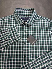 Mizzen Main Men s Leeward Performance Trim Fit Stretch Shirt Size L XL Slim