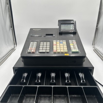 SHARP 電子レジスター XE-A407 Sharp XEA407 Cash Register With 8 Line Display Black - Office Depot