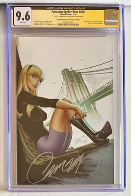 #ad Amazing Spider Man 800 CGC 9.6 Signed J SCOTT CAMPBELL VIRGIN EXCLUSIVE VARIANT $159.00