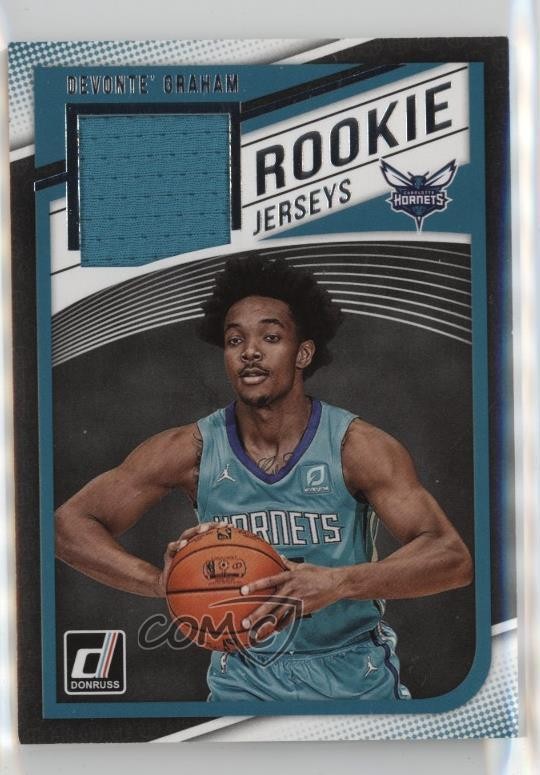 2018-19 Panini Donruss Rookie Jerseys Devonte' Graham #RJ-DGR RC 19x5