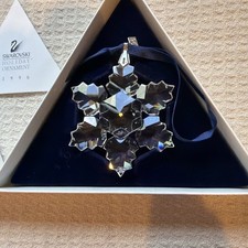 1996 Swarvoski Crystal Snowflake Ornament with COA and box