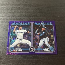 2024 Topps Update Jhonny Pereda / Emmanuel Ramirez /799 US185 Purple Holofoil