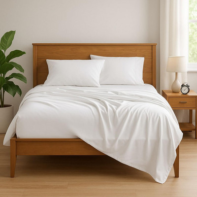 Premium 4 Piece Egyptian Cotton King Sheet Set, Soft, Breathable & Comfy Fully E