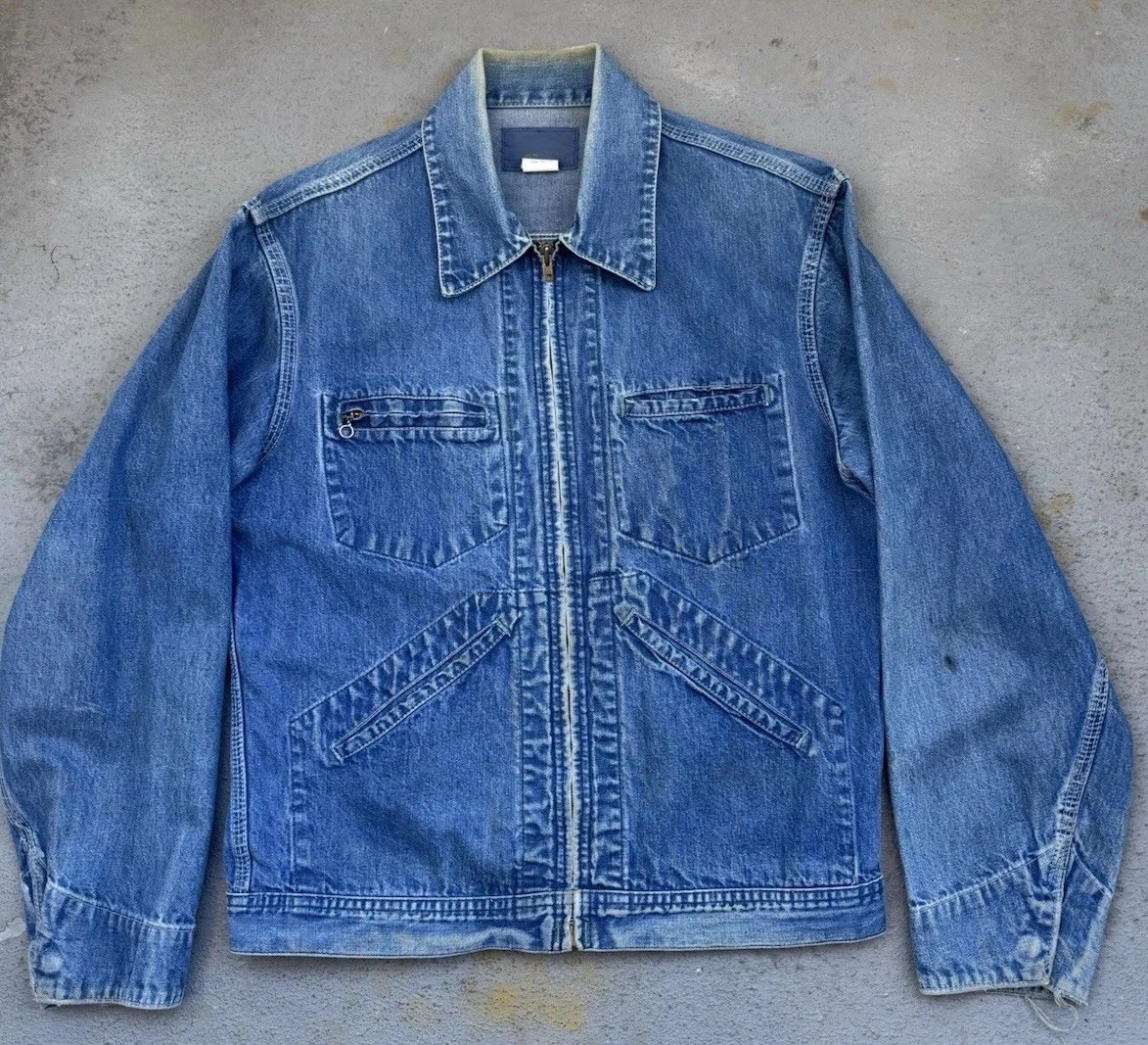 Chore Jacket Denim 1950s Vintage Outerwear Coats & Jackets for Men