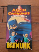Alvin and the Chipmunks Go to the Movies - Batmunk VHS 1992 VTG