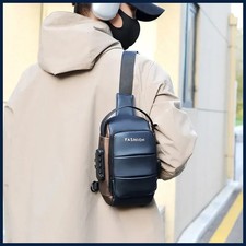 Lightweight Casual Chest Bags for Men Portable Minimalist Anti Theft Password