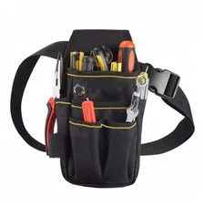 Electrician Waist Tool Bag Adjustable Utility Kits Pouch for Builders Installers
