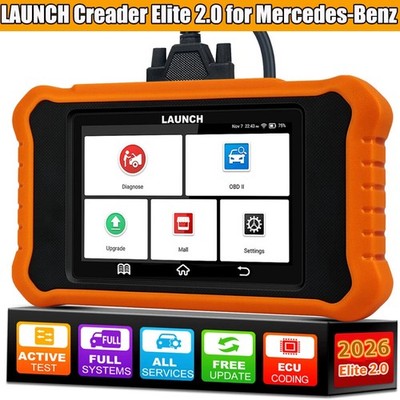 LAUNCH X431 Creader Elite V2.0 for Benz Bidirectional Diagnostic Tool Scanner US