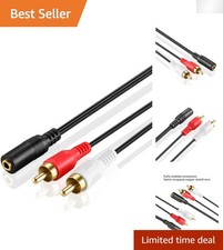 Durable 3.5mm to RCA Auxiliary Cable – Perfect for Home Audio Systems