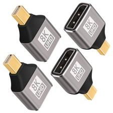 8K 1.4 Mini DisplayPort to 4 Pack, DP Male  Female 