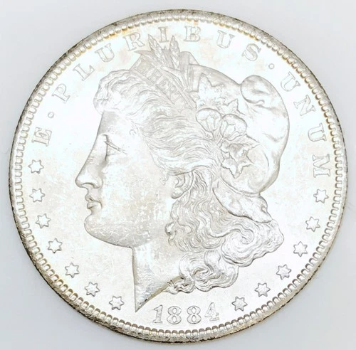 *1884 CC MORGAN DOLLAR* *GEM BU* *RARE CC MINT MARK* NR #G3728