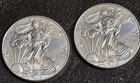 2018 $1 American Silver Eagle 1 oz Uncirculated (BU) Coin x 2